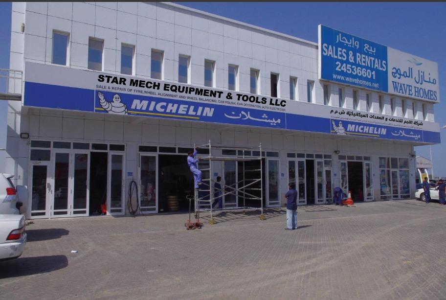 Star Mech Michelin storefront in Muscat