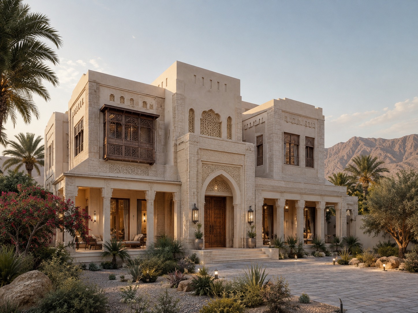 Omani-style villa exterior
