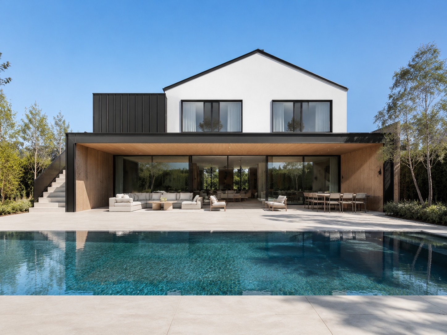 Contemporary villa with pool