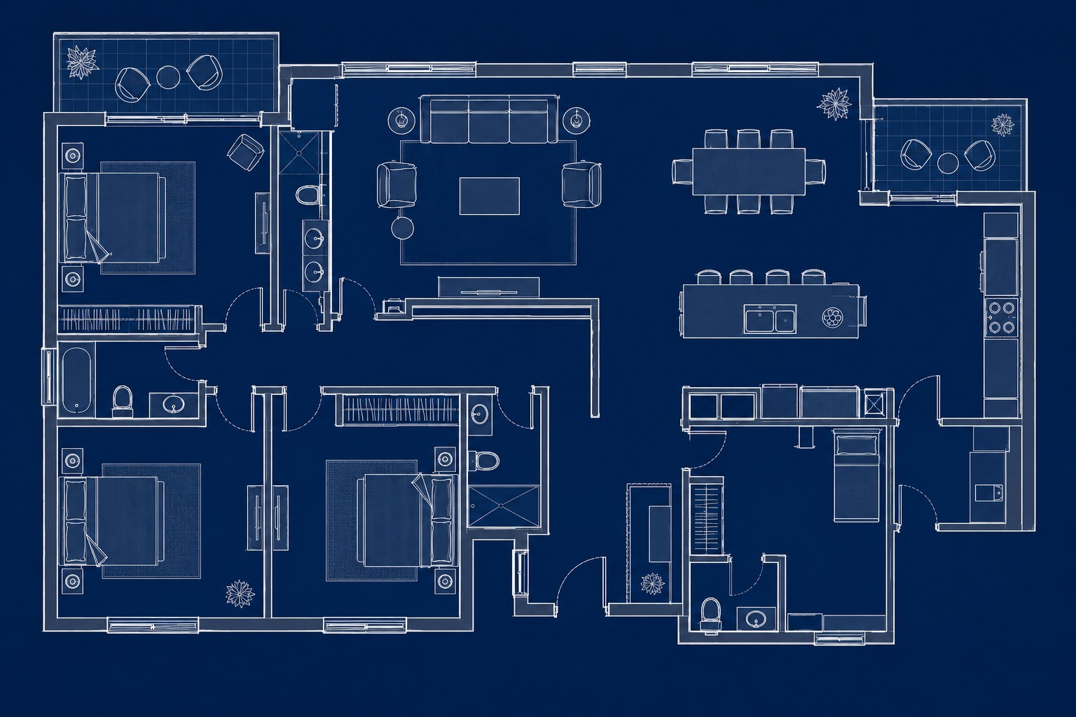 Architectural floor plan — AutoCAD layout
